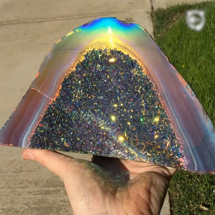 Rainbow Crystal Geode