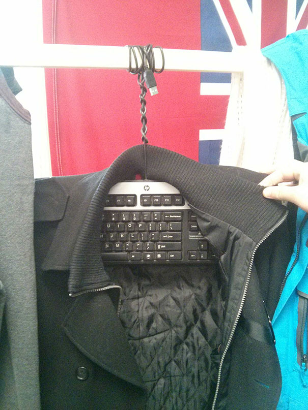 Use Old Keyboard When You Are Short Of Hangers