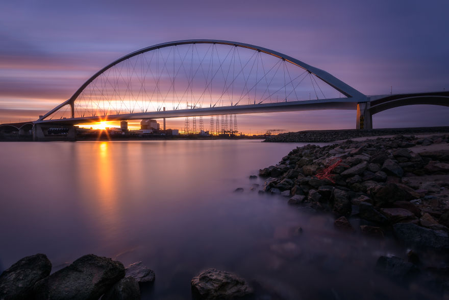 The Other Side Of The "De Oversteek" Bridge In Nijmegen