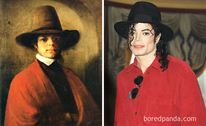 Portrait Of A Young Man By Barent Fabritius And Michael Jackson