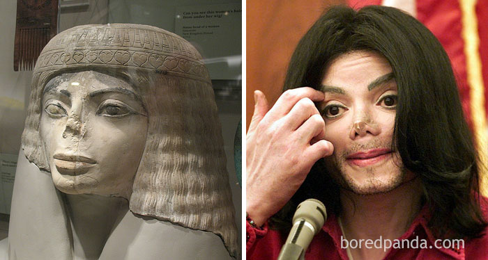 Egyptian Bust And Michael Jackson