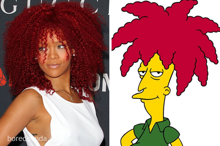Rihanna Or Sideshow-Bob From The Simpsons?