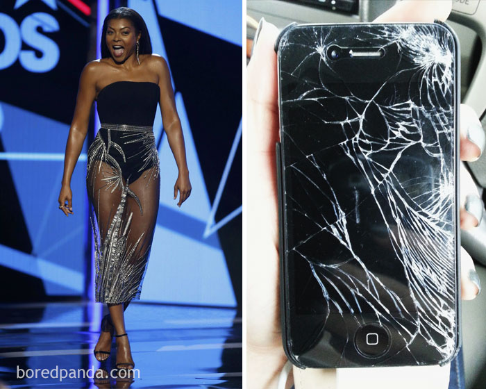 Taraji P. Henson Or This Broken iPhone?