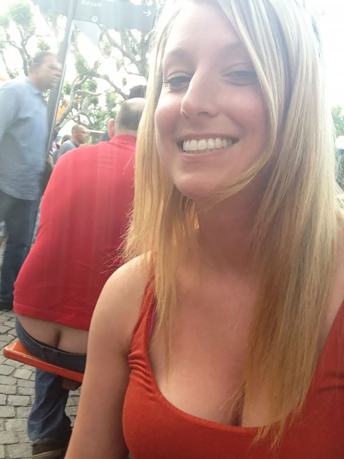 This Girl Or A Man In The Background?