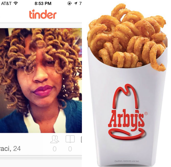 This Lady Or Curly Fries?