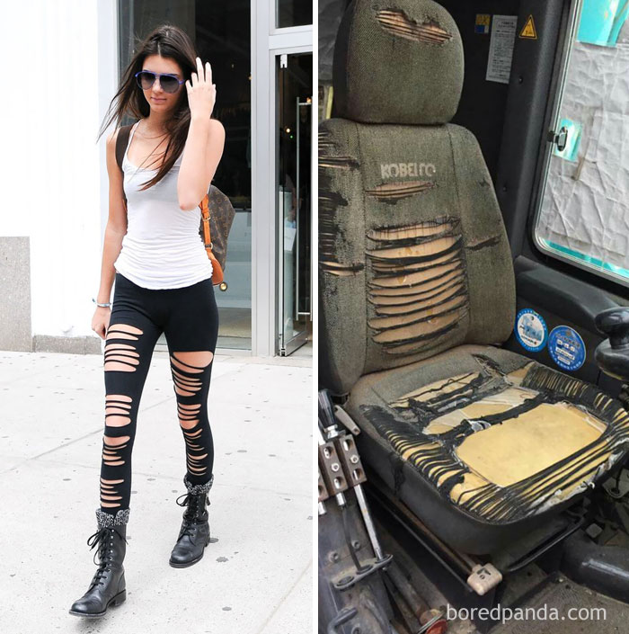 Kendall Jenner Or This Ripped Seat?