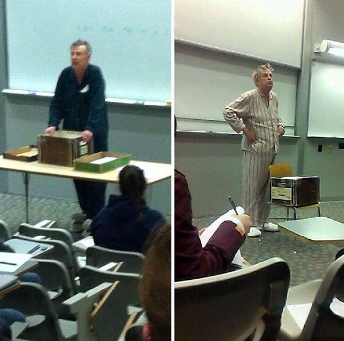 Estos profesores fueron a clase en pijama para protestar por los exámenes finales puestos a las 7 de la mañana