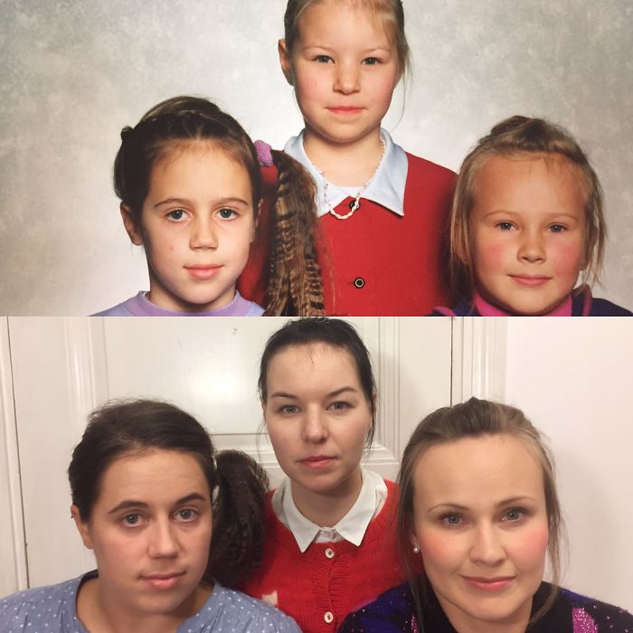 Me And My Best Friends As 7 Year-olds And As 33 Year-olds