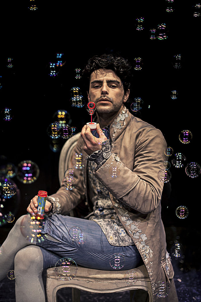 I Photograph The Imaginary Possibility Of Going Back In Time, At Neoclassical Age, Portraying Subjects That Use Objects Of Our Modernity