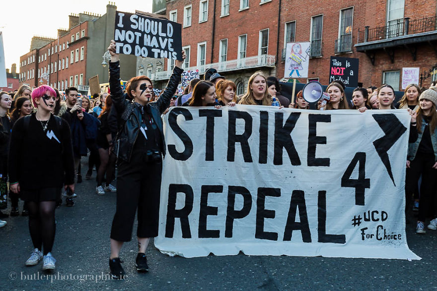 On International Women's Day 2017, We Photographed The "Strike 4 Repeal" March In Dublin