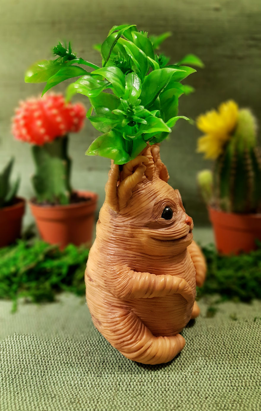 We Create Mandrake Root Dolls From The Movie “Harry Potter”