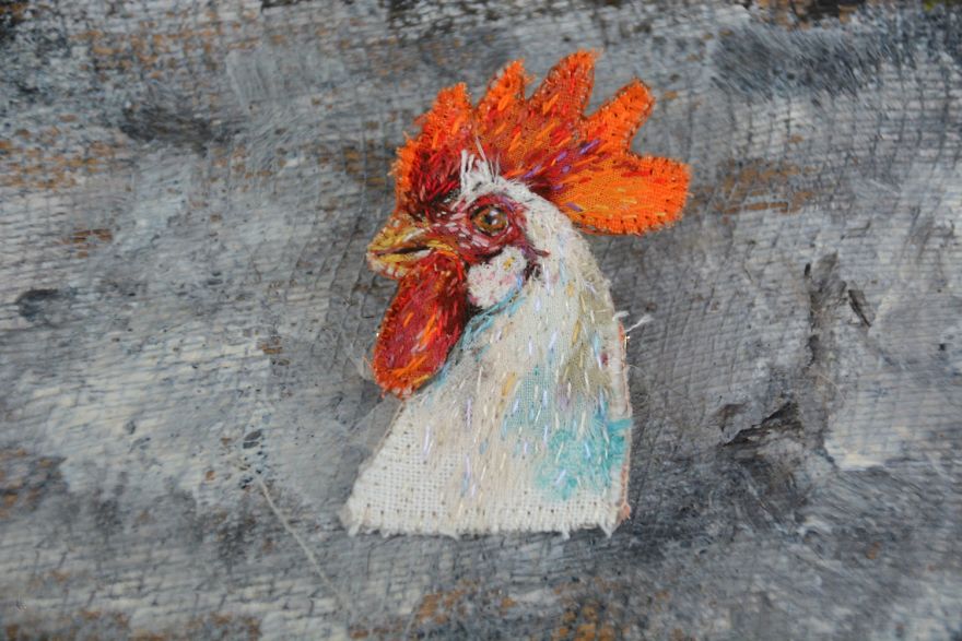 I Found Amazing Thread Painted Animals On Brooches By Russian Artist