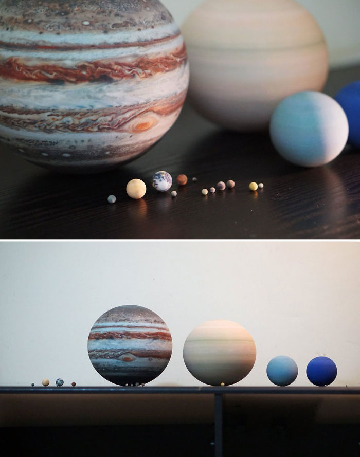 Planetas, lunas y soles encima de tu mesa