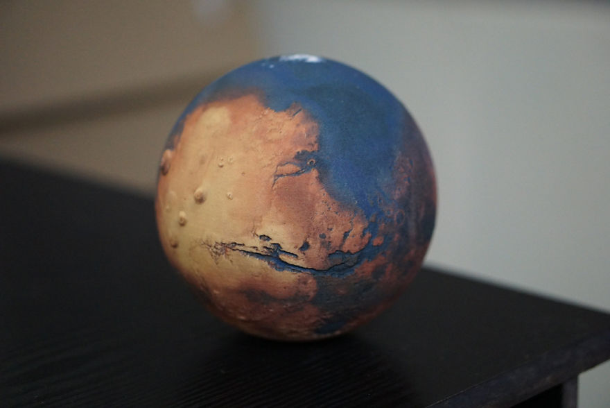 Mars With Water Globe