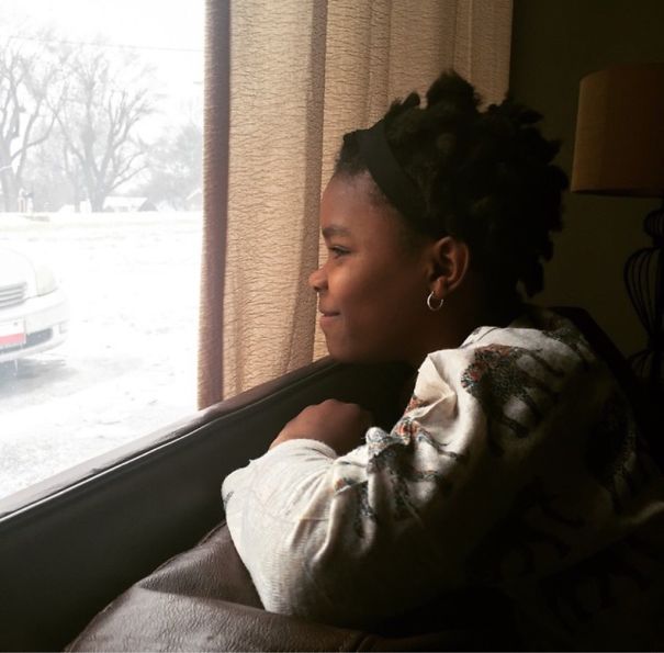 My Friends Adopted A Little Girl From Haiti, And This Is Her Watching It Snow For The First Time
