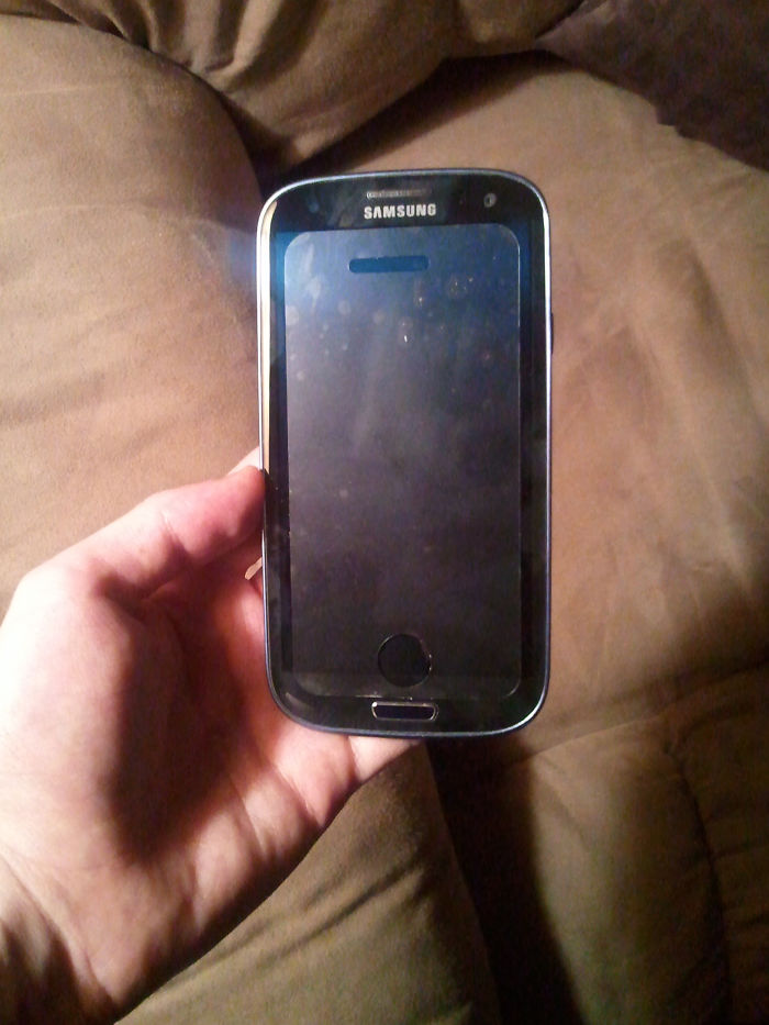 Mom, Lol, That's Not The Right Kind Of Screen Protector...
