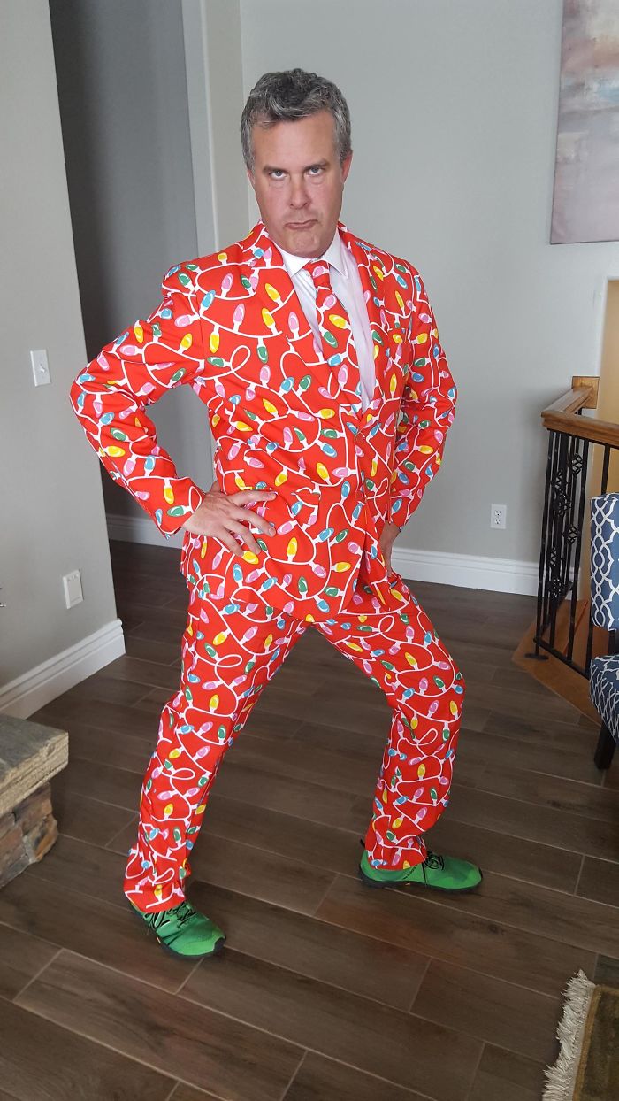 My Dad Is An Ob/gyn, And Was On-call For Christmas. This Is How He Went To Round On Patients This Morning.