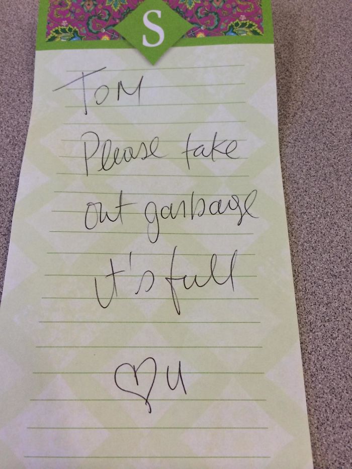 After 10 Years Of Marriage The Notes Are Less Cute And More To The Point