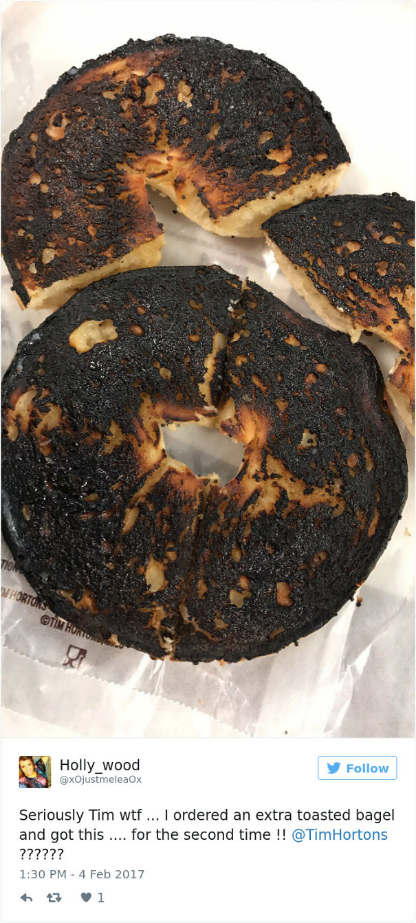I Ordered An Extra Toasted Bagel And Got This