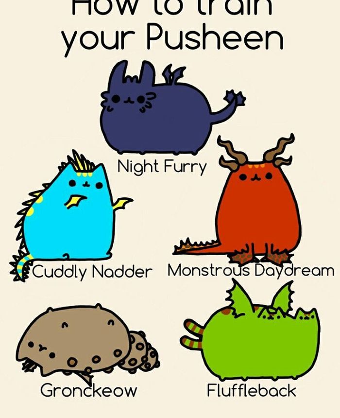 Pusheen And How To Train Your Dragon