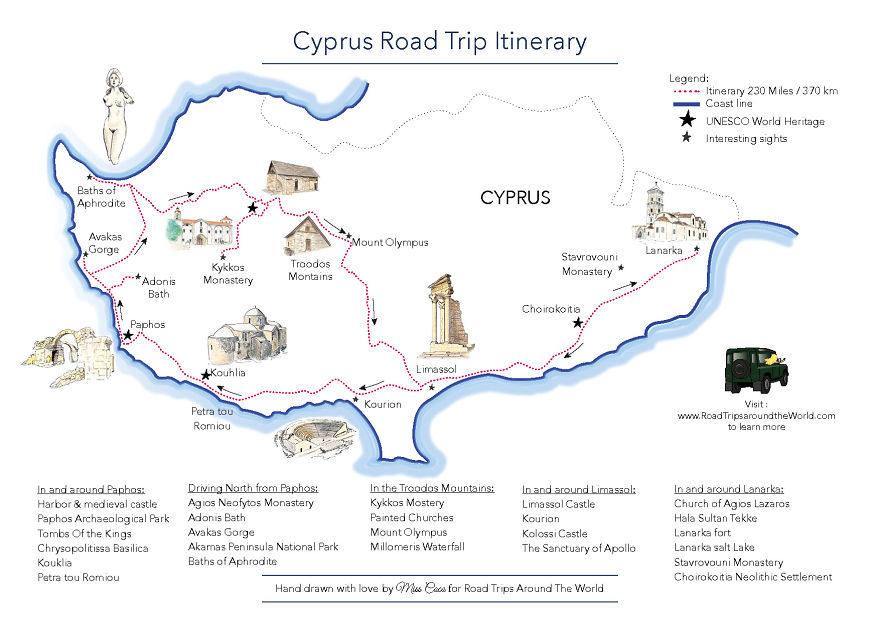 I Create Maps To Encourage You To Explore The World. This Latest One Is About Cyprus!
