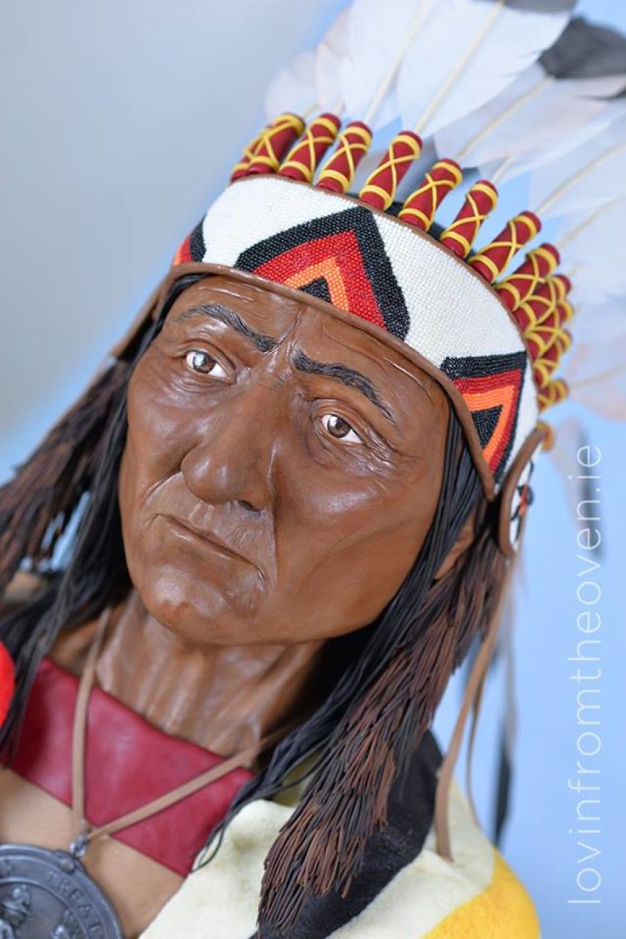 It Took Me Over 3 Weeks To Make This Chief Crowfoot Cake