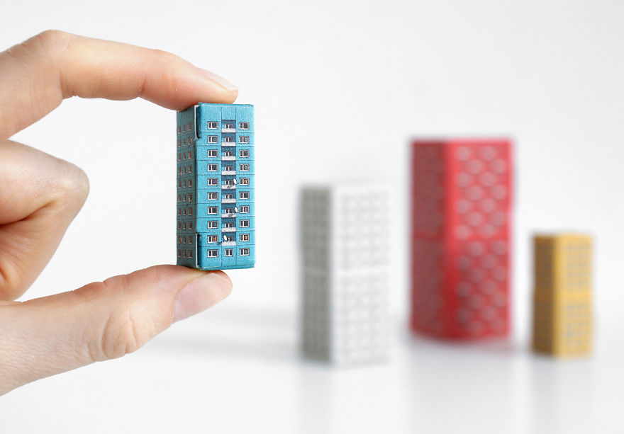Blokoshka: Modernist Architectural Matryoshka That You Can Fold Out Of Paper