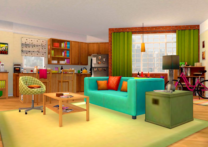 As Big Bang Theory Fans, We Created A 3d Model Of Sheldon, Penny & Leonard Apartments