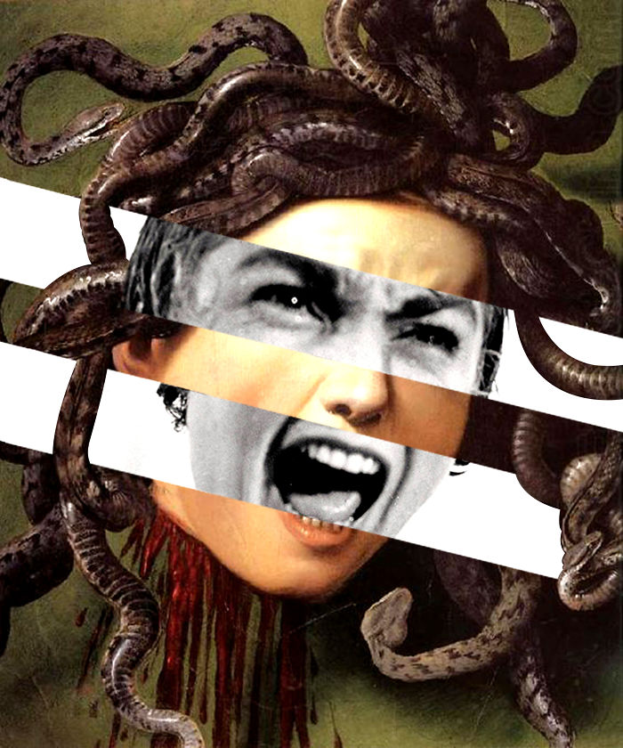 Caravaggio's Medusa And Janet Leigh In Psycho