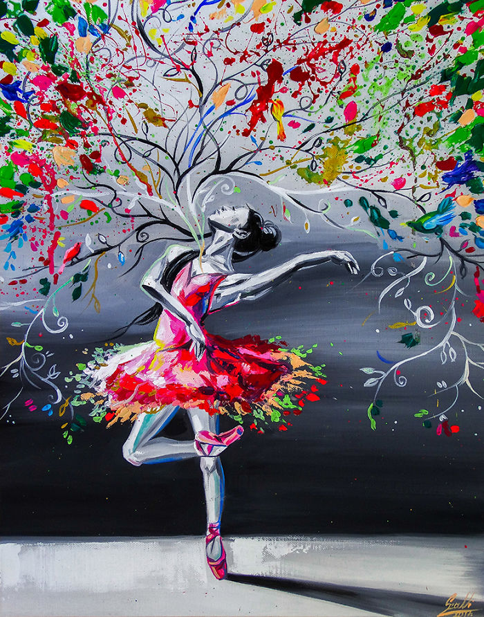 I Portray The Feeling Of Ballet Dance In My Paintings To Show How Important Passion Is
