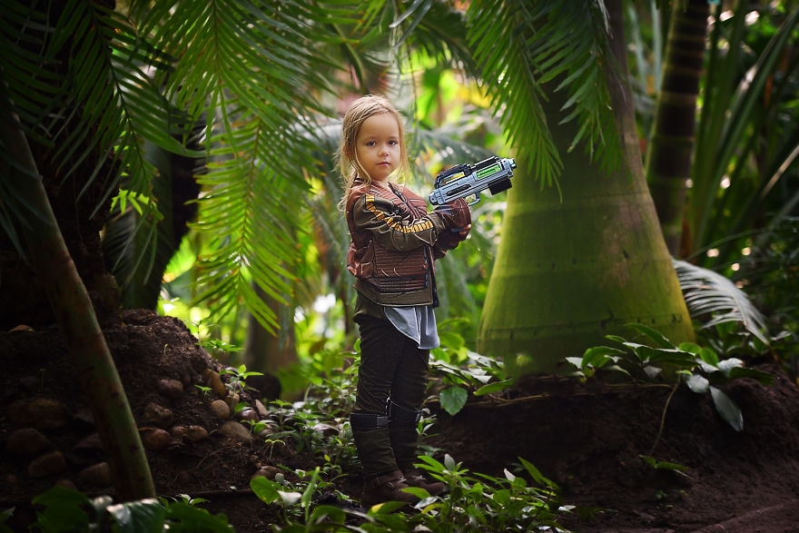 I Photograph My Daughter As Jyn Erso From Rogue One, Star Wars