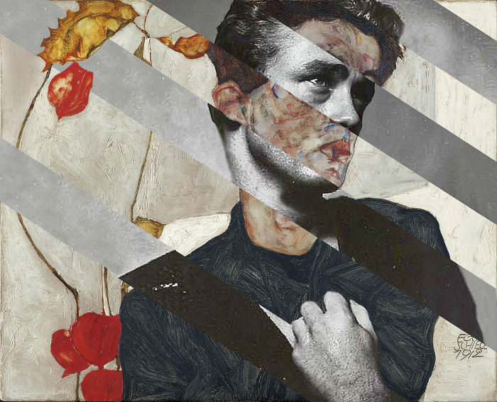 Egon Schiele's Self Portrait With Physalis And James Dean