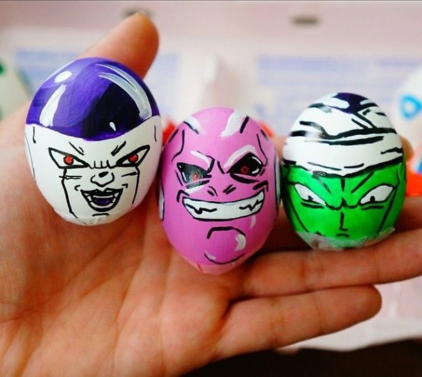 Real Eggs And Acrylics Made Into My Favorite Characters For This Easter!!