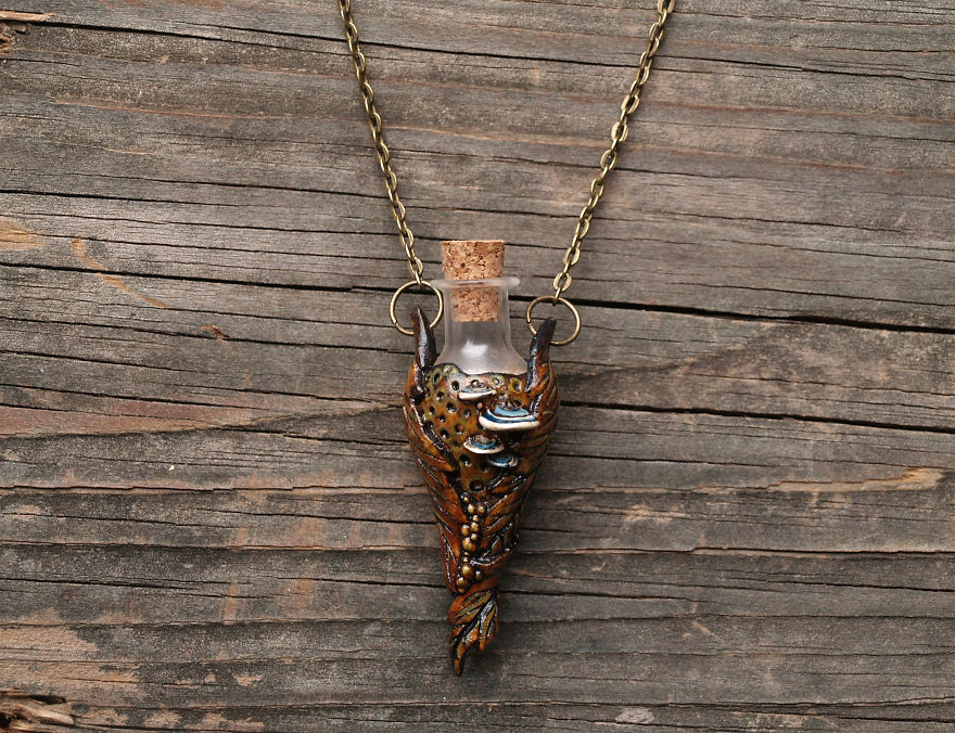 I Made Some Tiny Bottle Pendants