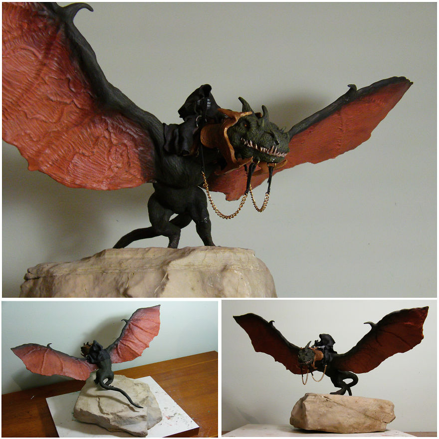 I Am Traditional Fantasy/game Sculptor, ,using Polymer Clay, I Create Detailed Fantasy Character Sculptures