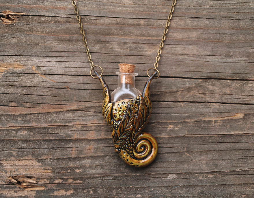 I Made Some Tiny Bottle Pendants