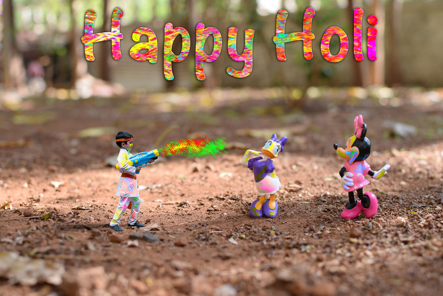 I Have Created Stories By Combining Toys With Kids In My Pictures. I Call It "My Little World."