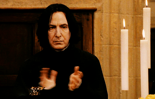 HarryPotter-Snape-Clapping-58d14df8b78f9.gif