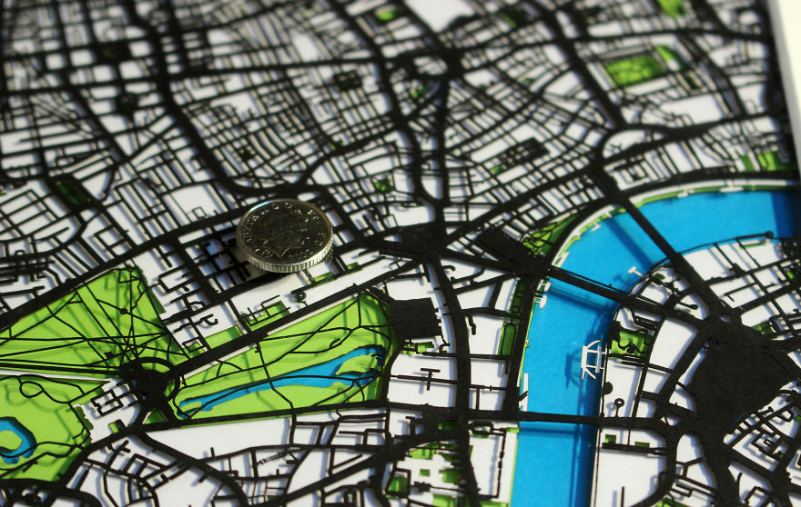 How I Went From Being A Corporate Middle Manager To Cutting Intricate Papercut Street Maps