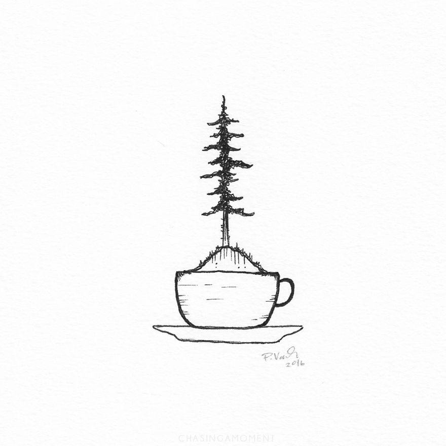 I Create Illustrations Inspired By Coffee And Nature
