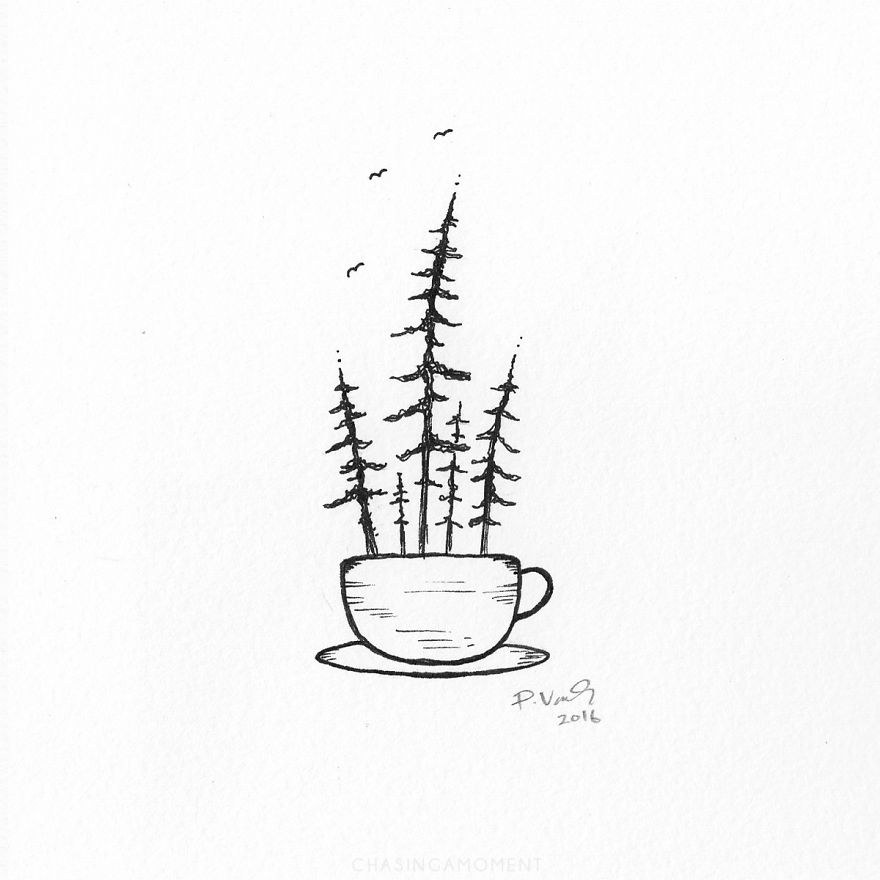 I Create Illustrations Inspired By Coffee And Nature