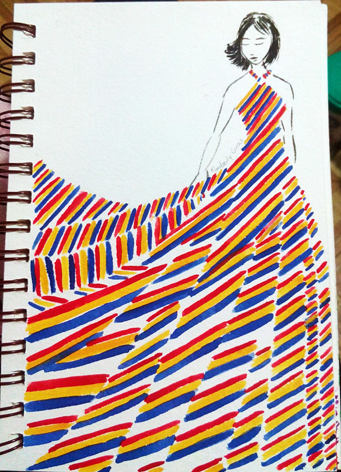No.5 Diagonal Stripes Of Primary Colors
