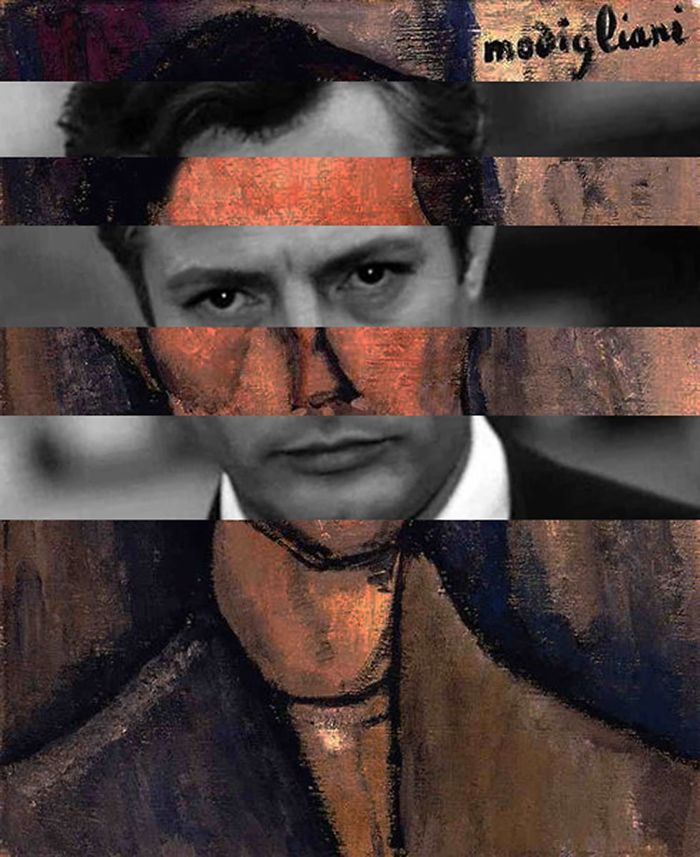 Modigliani's "portrait Of A Poet" And Marcello Mastroianni