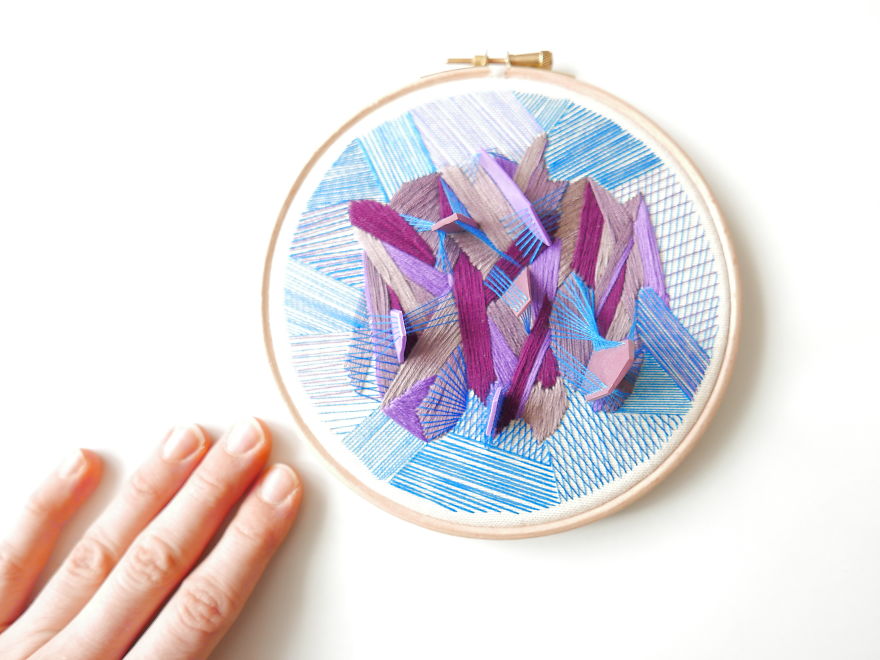 I Create Unpredictable Art With My Experimental Embroidery