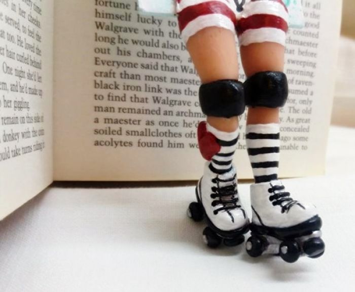 I Make Polymer Clay Book Hero Legs That Come Out Of The Book Pages