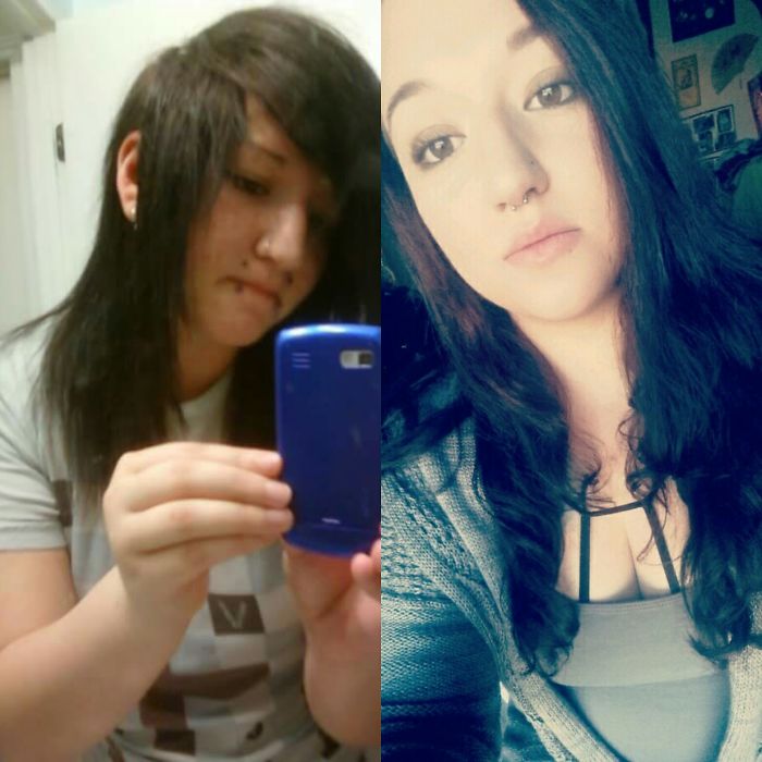 2007 And Now. Pretty Emo. Used My Mental Illness As An Excuse For Everything. Today I Have A Full Time Job, Still With My First Love I Actually Met In 2007. An I No Longer Use My Mental Illness As An Excuse To Nit Live Life To The Fullest.
