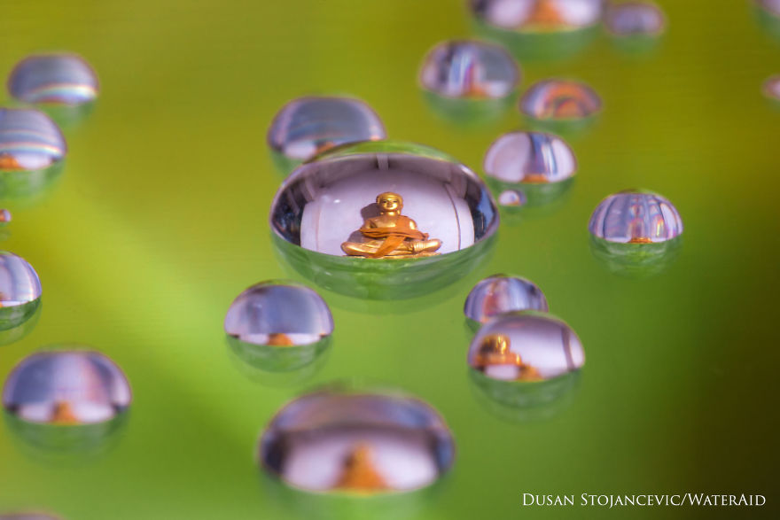 I Captured People Inside Tiny Water Droplets To Mark World Water Day