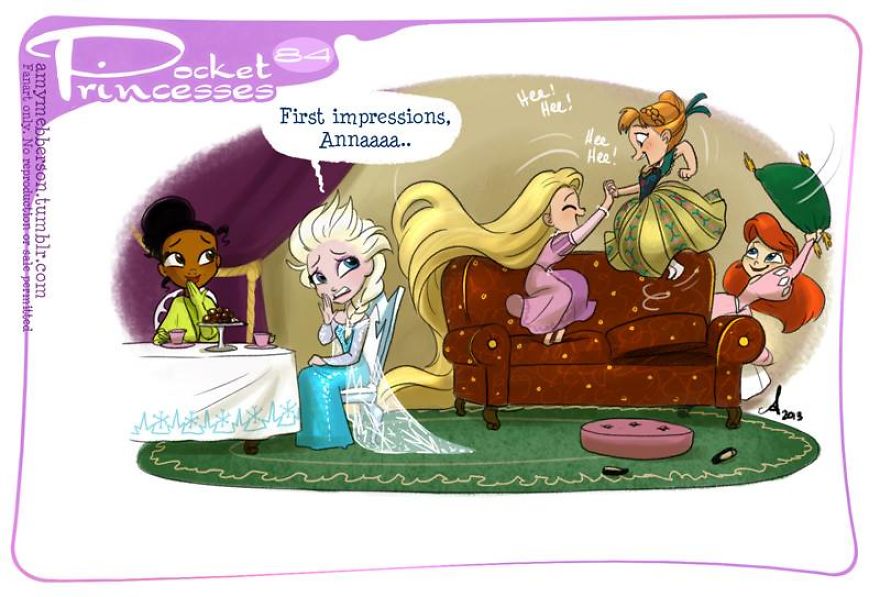 If You Love Disney Princesses, These Mini Comics Will Make You Smile