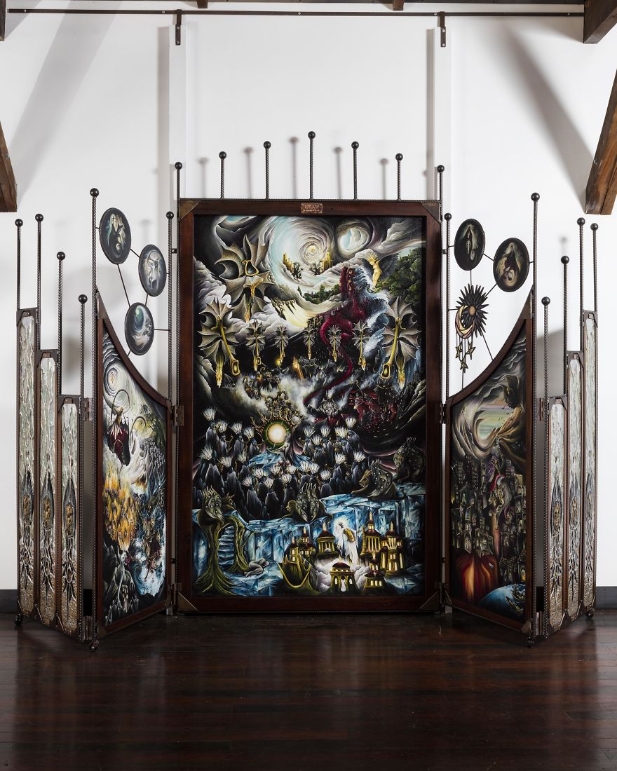 It Took Me 18 Months To Create This Impressive 2x3 Meter Sculpture Of The Book Of Revelations