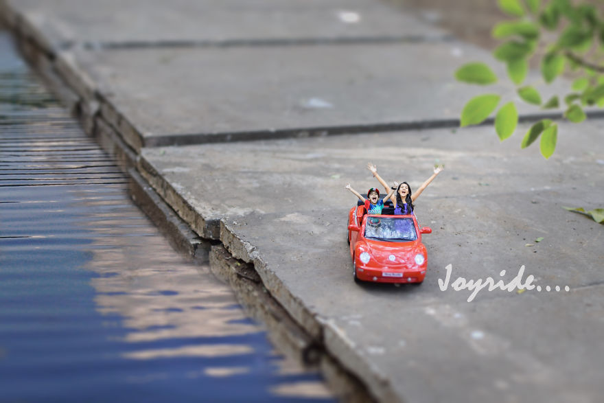 I Have Created Stories By Combining Toys With Kids In My Pictures. I Call It "My Little World."